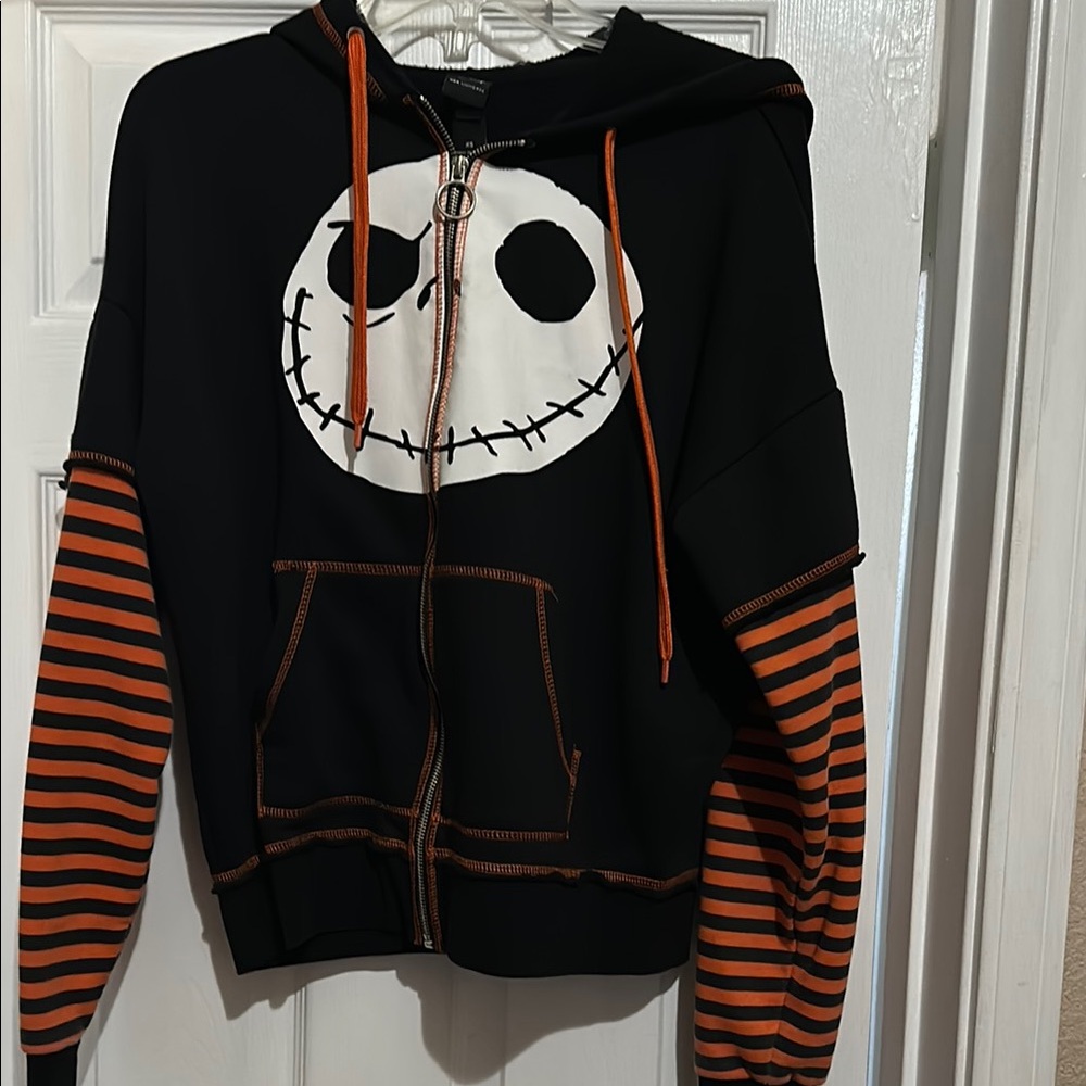 Jack Skellington- Black and Orange Hoodie